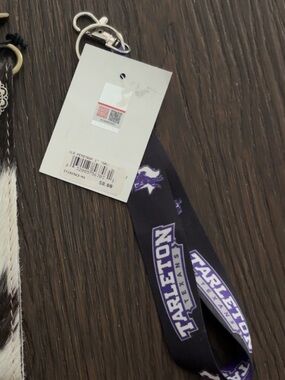 Tarleton Texans Purple Logo Lanyard with Key Clip
